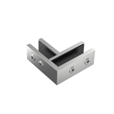 90° SLIM GLASS TO GLASS CLAMP