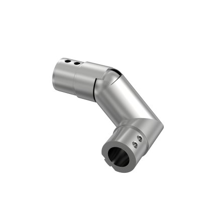 ROUND SLOT CAP RAIL ACCESSORY - 25-55° ADJUSTABLE ELBOW LEFT