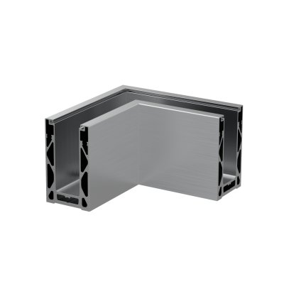 ALU39 ALUMINUM BASE SHOE CORNER - TOP MOUNT