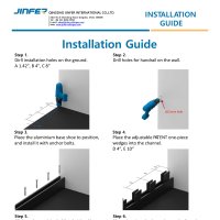 A30036 aluminum base with LED handrail shoe installation note 5N.M_03