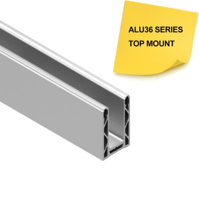 ALU36 ALUMINUM BASE SHOE - TOP MOUNT