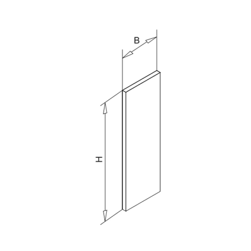 alu slim end cap - top mount