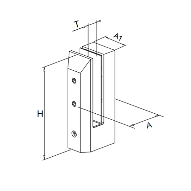 GLASS SPIGOT - SIDE MOUNT
