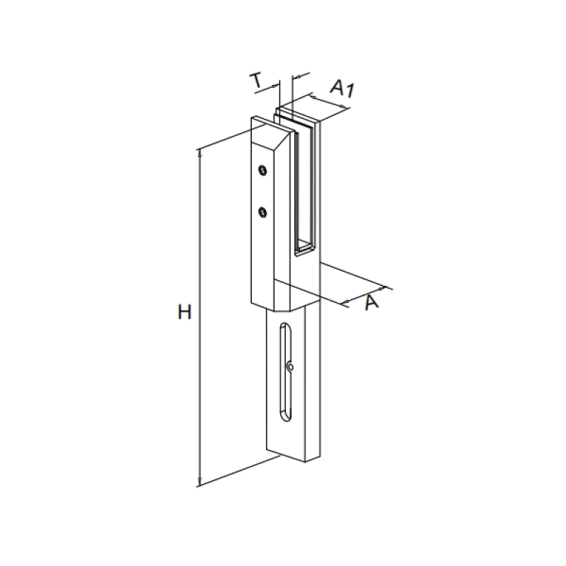 GLASS SPIGOT - EDGE MOUNT