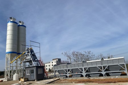 The purpose of Huite's design of a foundation free mixing plant