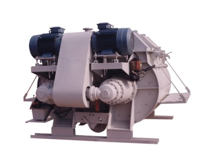 Twin shaft mixer