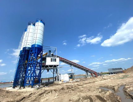 HZS120 Concrete mixing plant