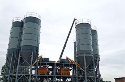 Shandong Liaocheng -2HZS180D Concrete Mixing Plant - Successful Operation