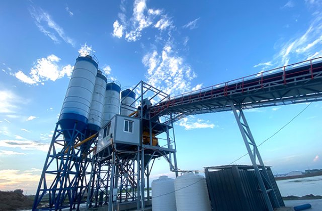 Jilin Baicheng - HZS120 Concrete Mixing Plant - Successful Operation