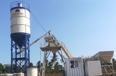 Philippines - HZS25 Concrete Mixing Plant - Successful Operation