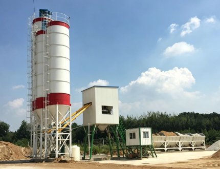 HZS50 Stationary Concrete Batching Plant