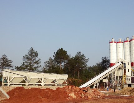 HZS90 Stationary Concrete Batching Plant