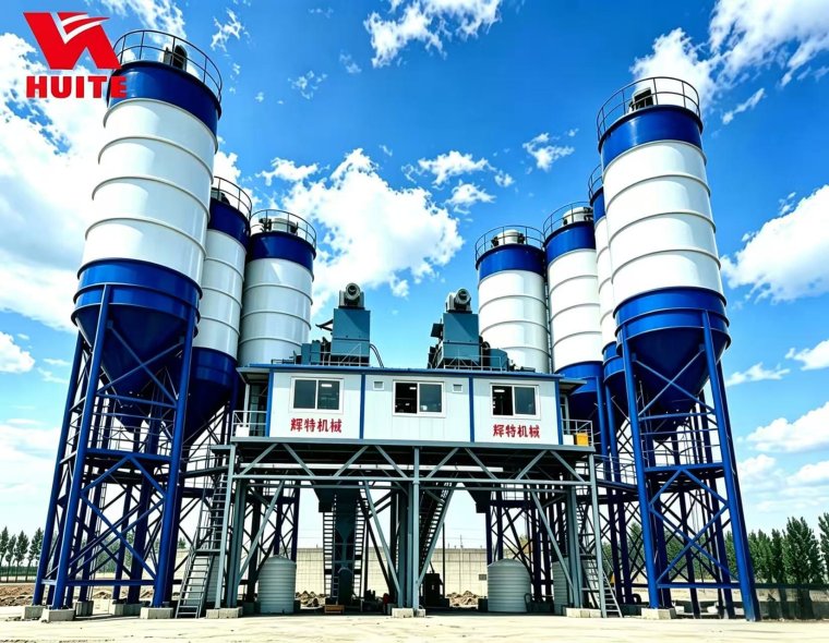 2HZS180 Dual Stationary Concrete Batching Plant For Sale | HUITE