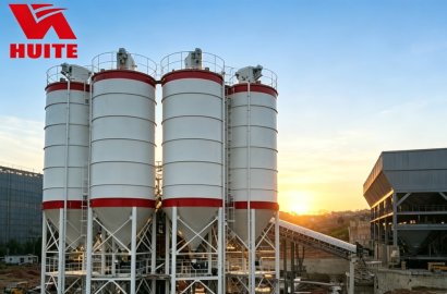 Kazakhstan- HUITE HZS180 Stationary Concrete Batching Plant - Successful Operation