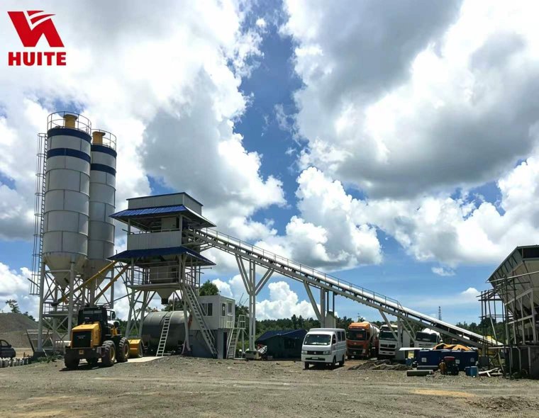 HUITE HZN60 Precast Concrete Batching Plant - 60m³/h High Precision for ...