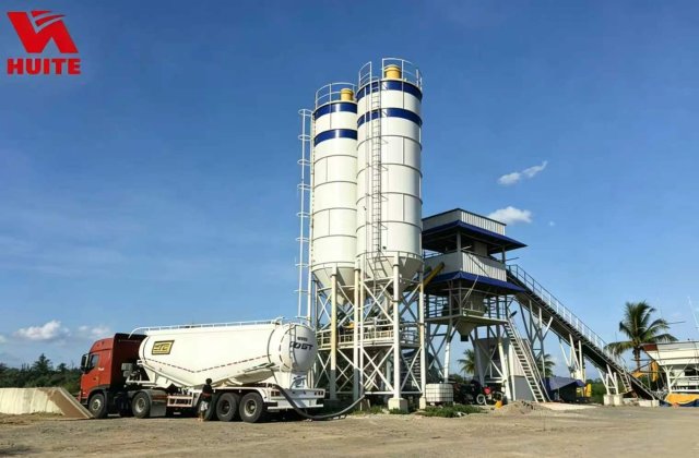 Philippines- HUITE HZN60 Precast Concrete Batching Plant - Successful Operation