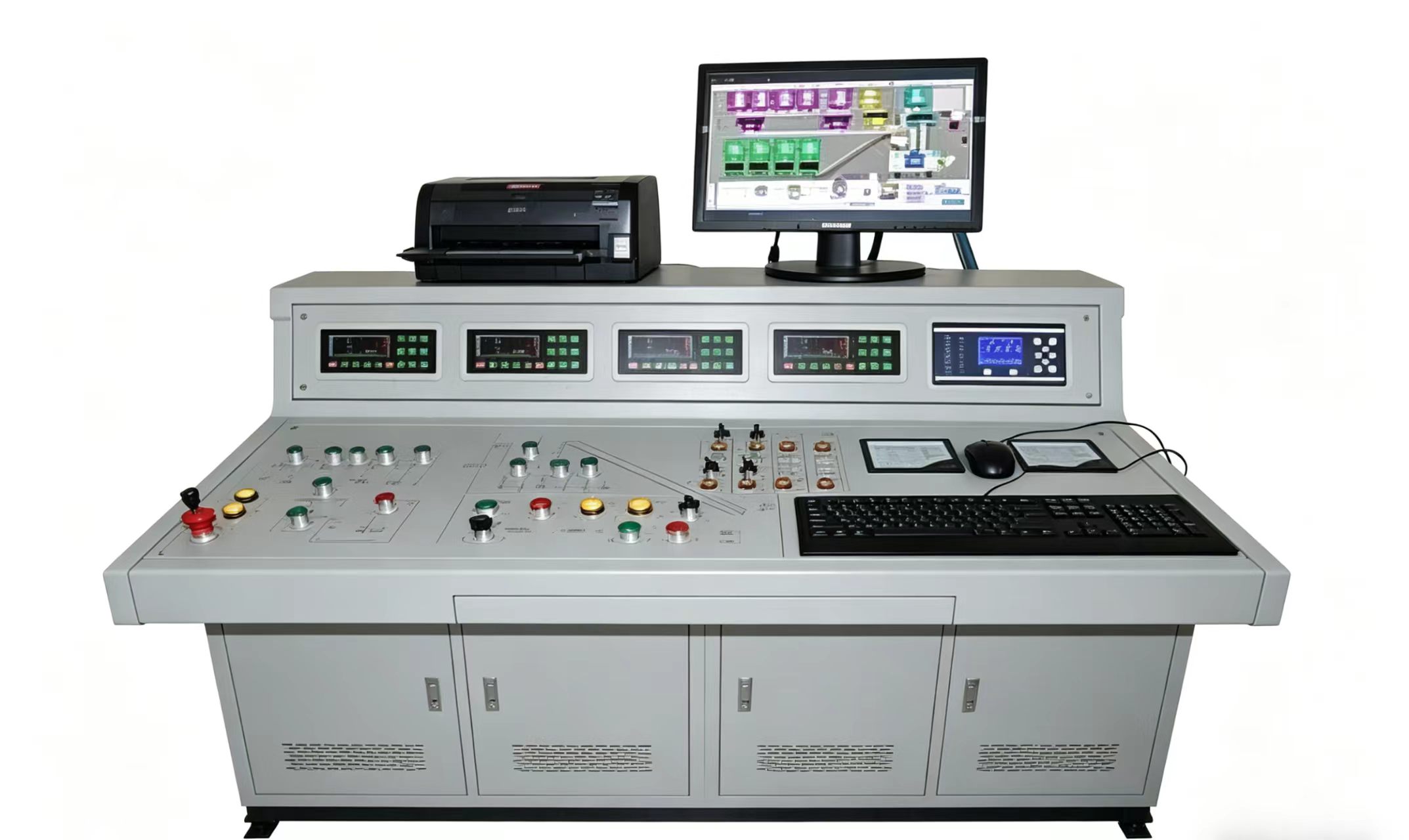 control systerm of 2HZS180 stationary concrete batching plant