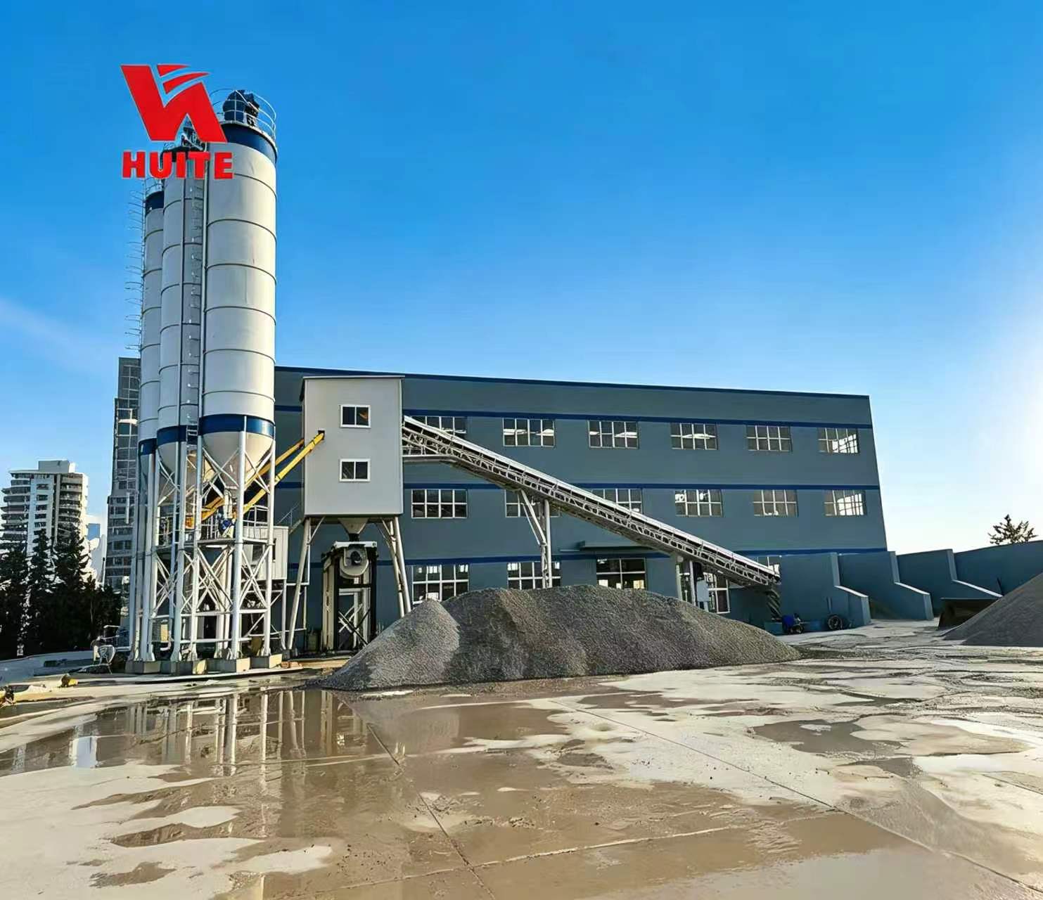HUITE HZN90 Precast Concrete Batching Plant 1
