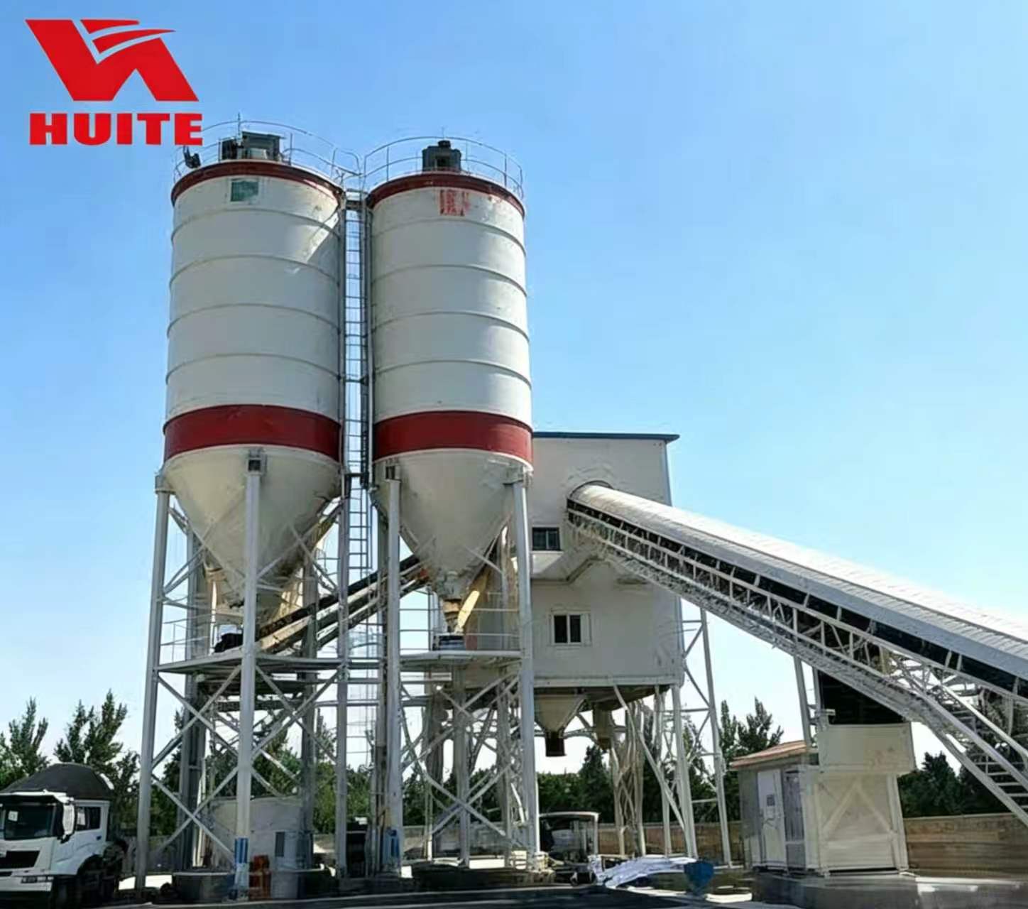 HUITE HZS180 stationary concrete batching plant (5)