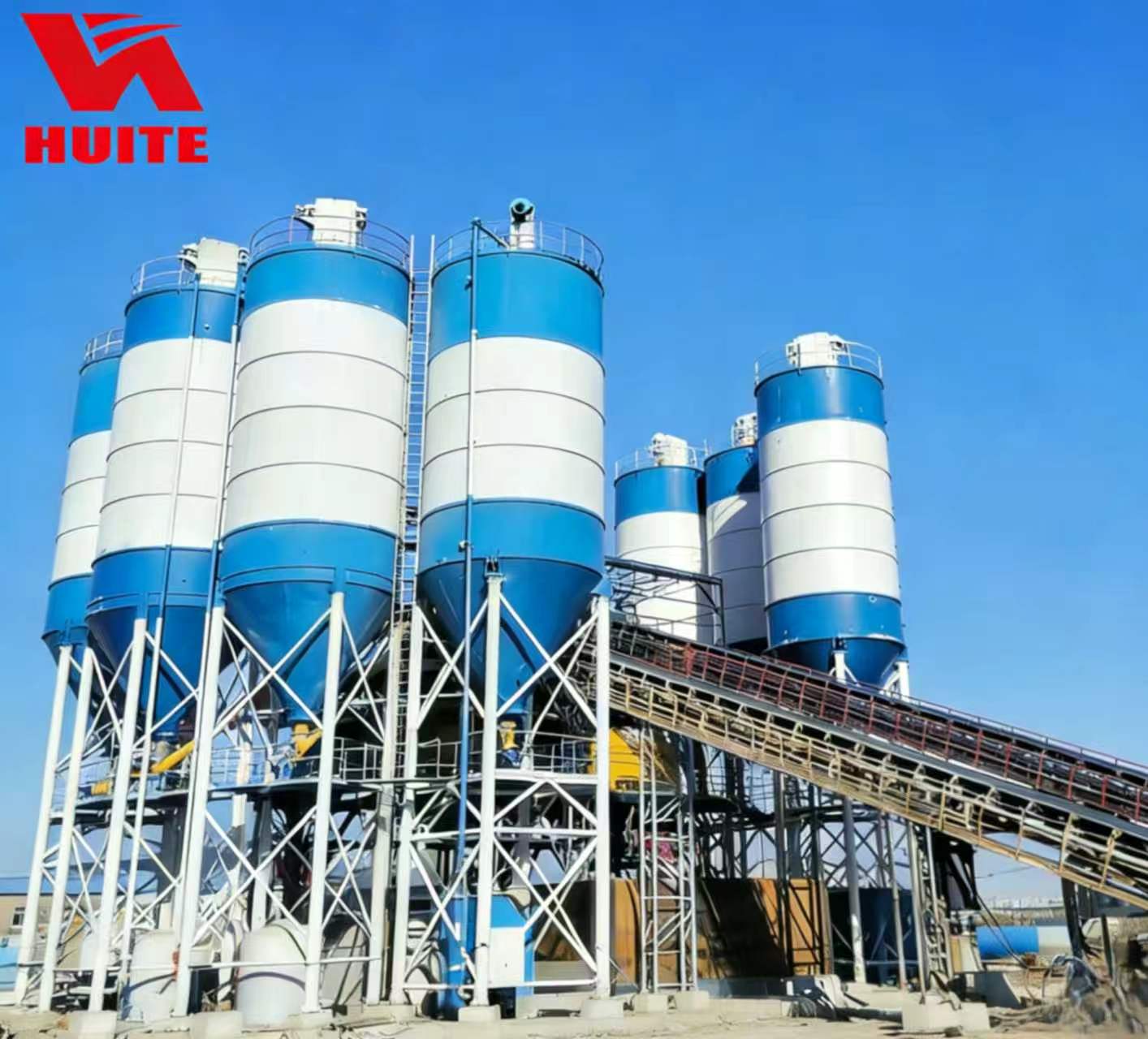 HUITE HZS210 Stationary Concrete Batching Plant (3)