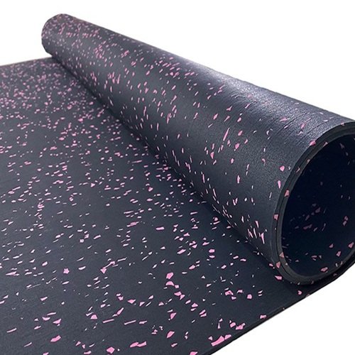 Rubber rolls for gym flooring