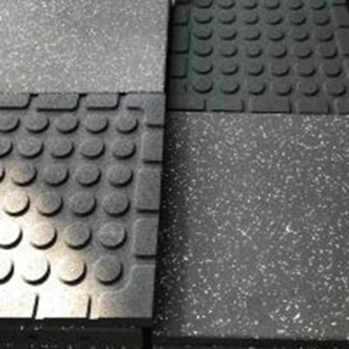 50x50cm Heavy Duty Gym Rubber Tile