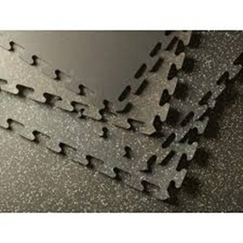 Interlocking Puzzled Rubber Tile with color flecks JINGMEI FACTORY