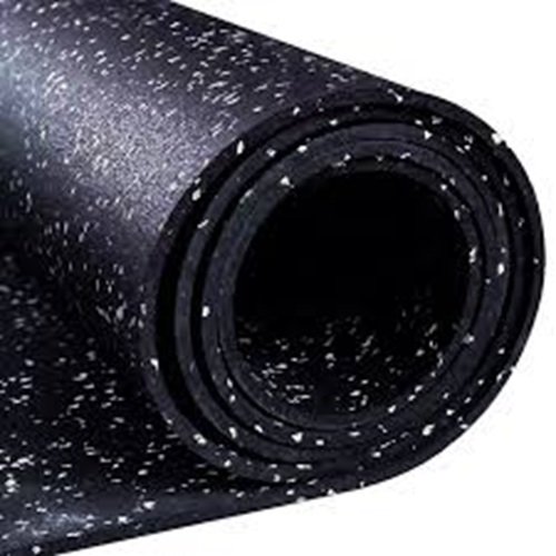 Shock-absorbing anti-slip rubber rolls for gym flooring