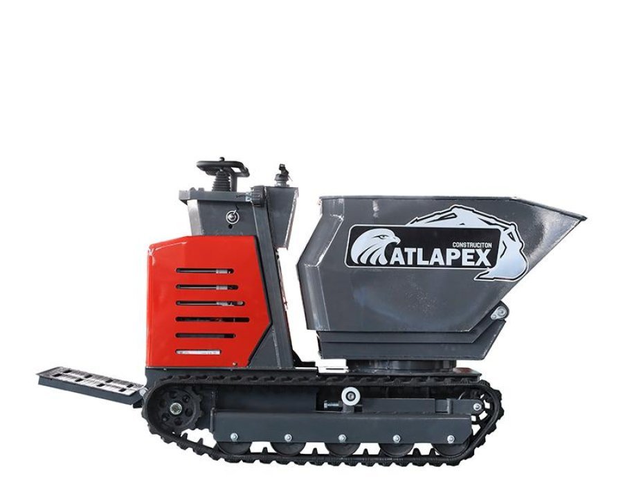 Volquete de hormigón con oruga