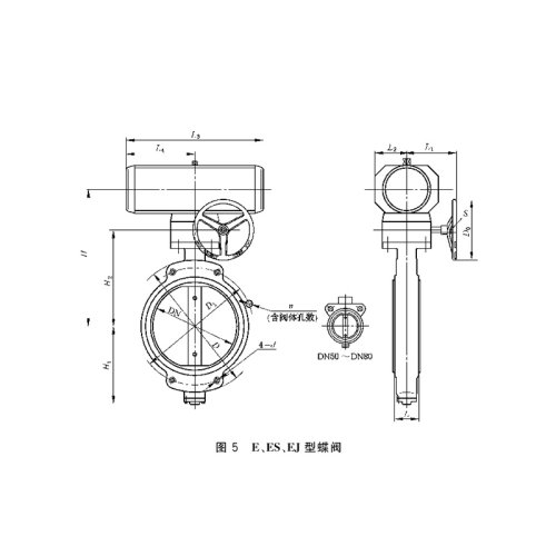 GB/T 3036-EJ Wafer Type Pneumatic Butterfly Valve
