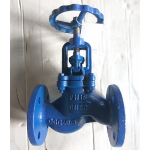 DIN marine blanket/ductile iron straight shot globe valve