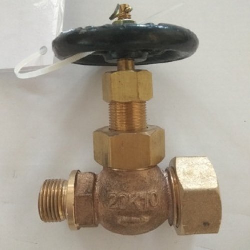 JIS F7388 Marine bronze/brass straight stop valve 20K