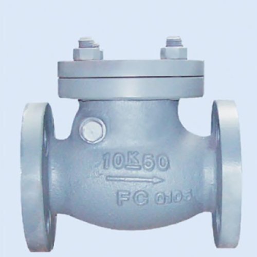 JIS F7373 Marine cast iron swing check valve 10K