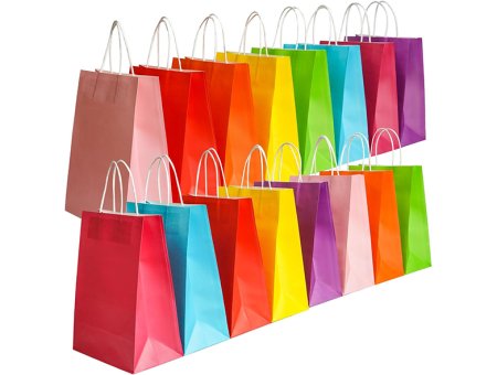 Rainbow Gift kraft paper bags
