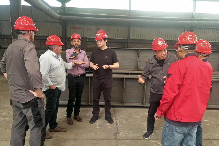 Fotos de la visita de los clientes del puente australiano