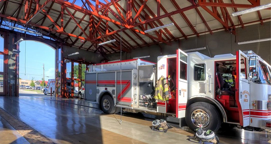 Estación de bomberos estadounidense picture