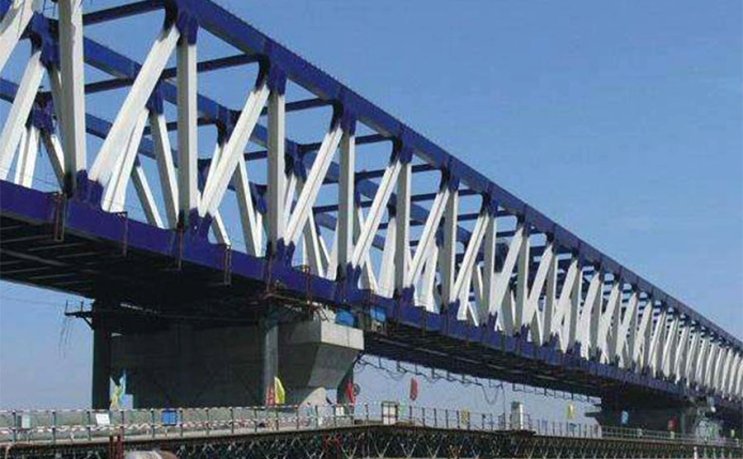 Puente De Estructura De Acero Personalizado De Alta Resistencia
