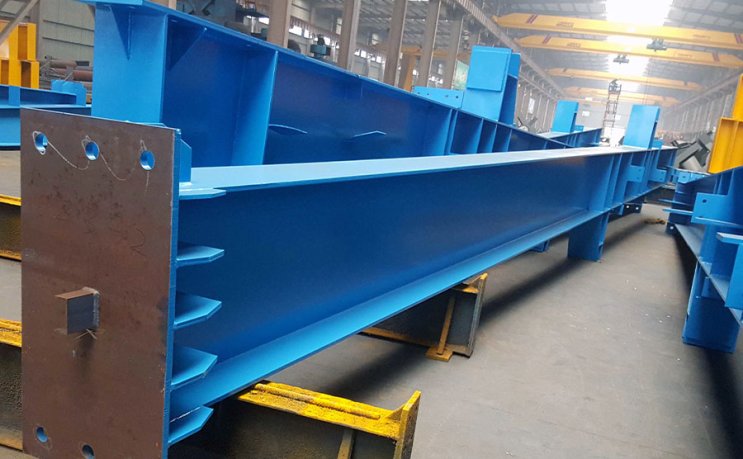 Pieza Soldada De Estructura De Acero Pintada