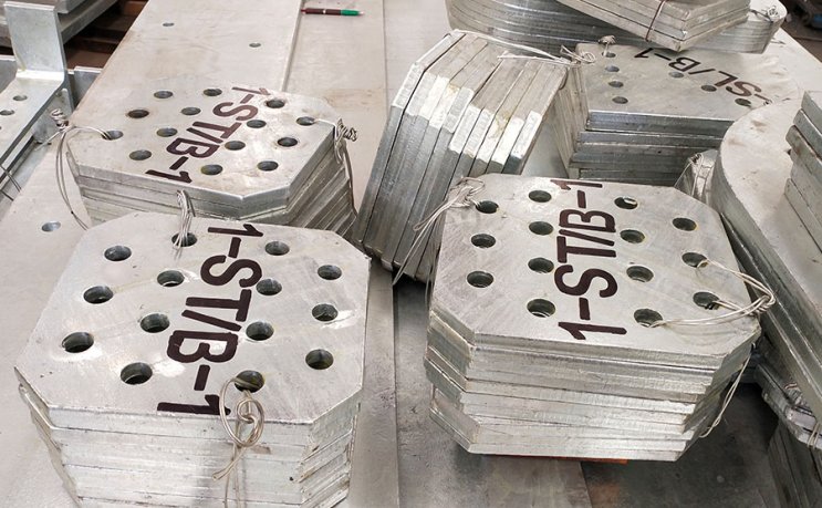 Pieza Soldada De Estructura De Acero Galvanizado