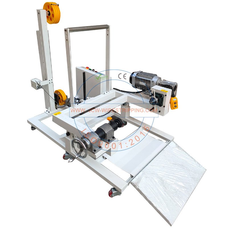 300KG Cable Drum Unwinding Machine Easyloaded Cable Prefeed Machine