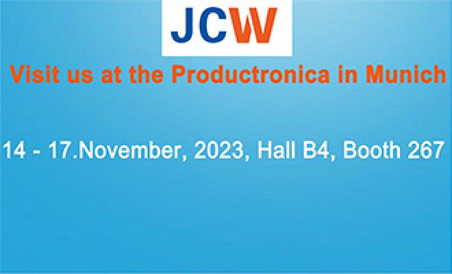 JCW | Visit us at Productronica 2023 in Munich