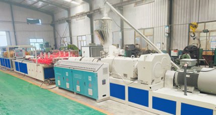 Zhenxiong Machinery's PVC Door Panel Production Line Successfully Tested!