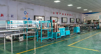 The assembly of the refrigerator door seal production line is completed and waiting for a trial run