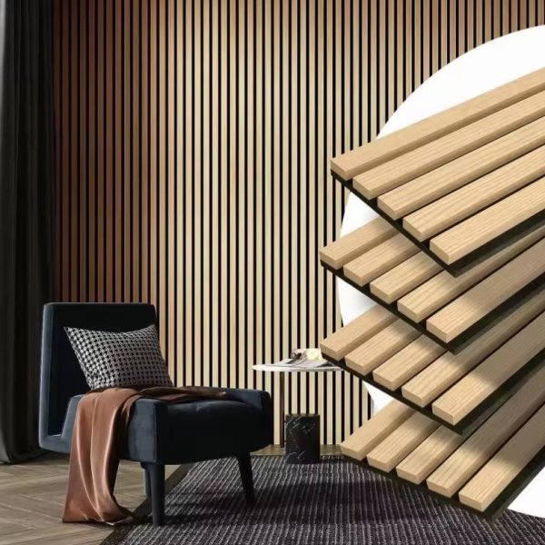 Polyester Fiber Grille Sound Insulation MDF Acoustic Wall Panel