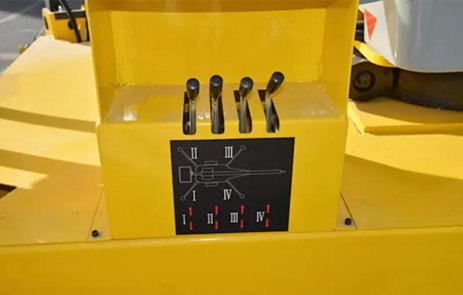 Hydraulic outriggers control handle