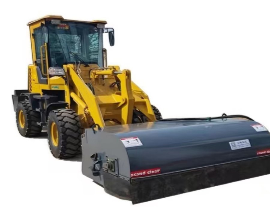 Wheel Loader Attachment: Enclosed Sweeper