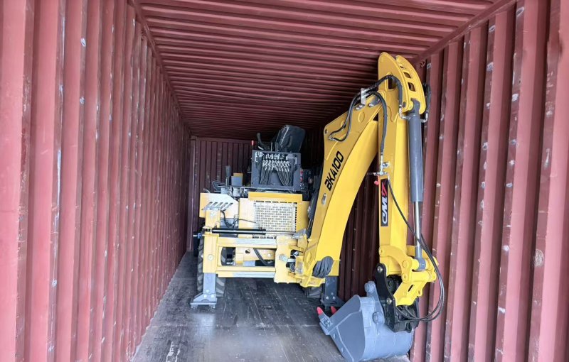 Today We Shipped a BKA100 Backhoe Loader to Trinidad and Tobago.