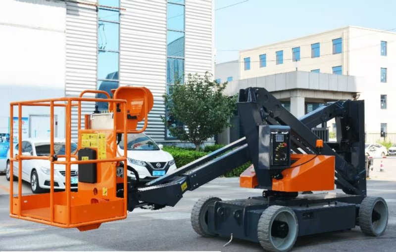 Mejora tus trabajos en altura con la plataforma elevadora articulada APQB-15D.
