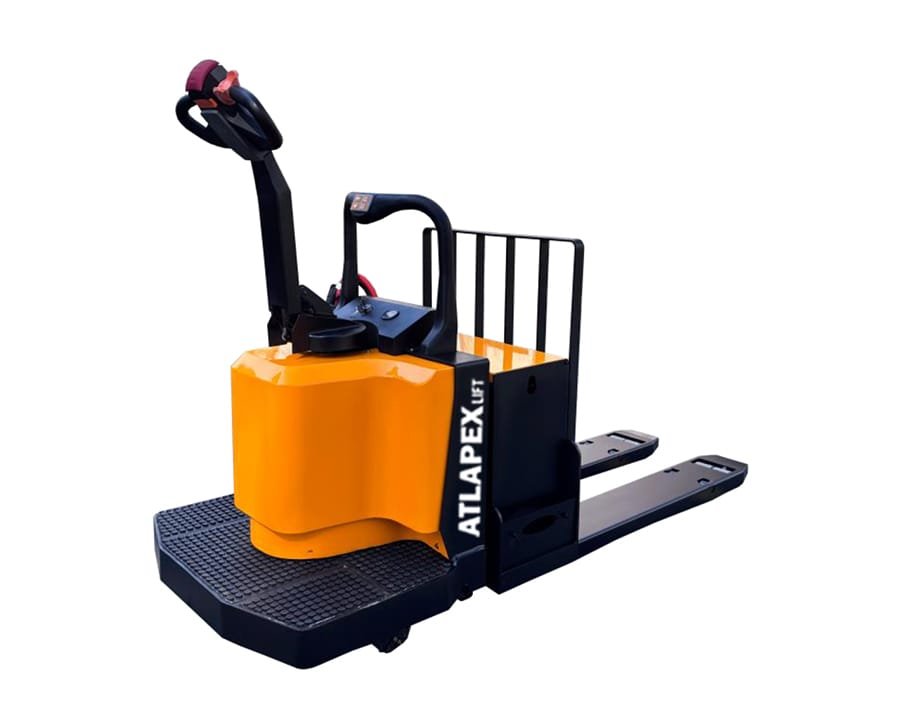 Transpaleta eléctrica (con pedal fijo y plataforma para el operador) —2T-5T