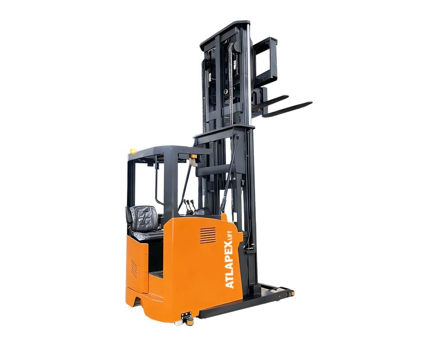 Carretilla elevadora eléctrica tridireccional (con asiento) — 1T, 1,5T